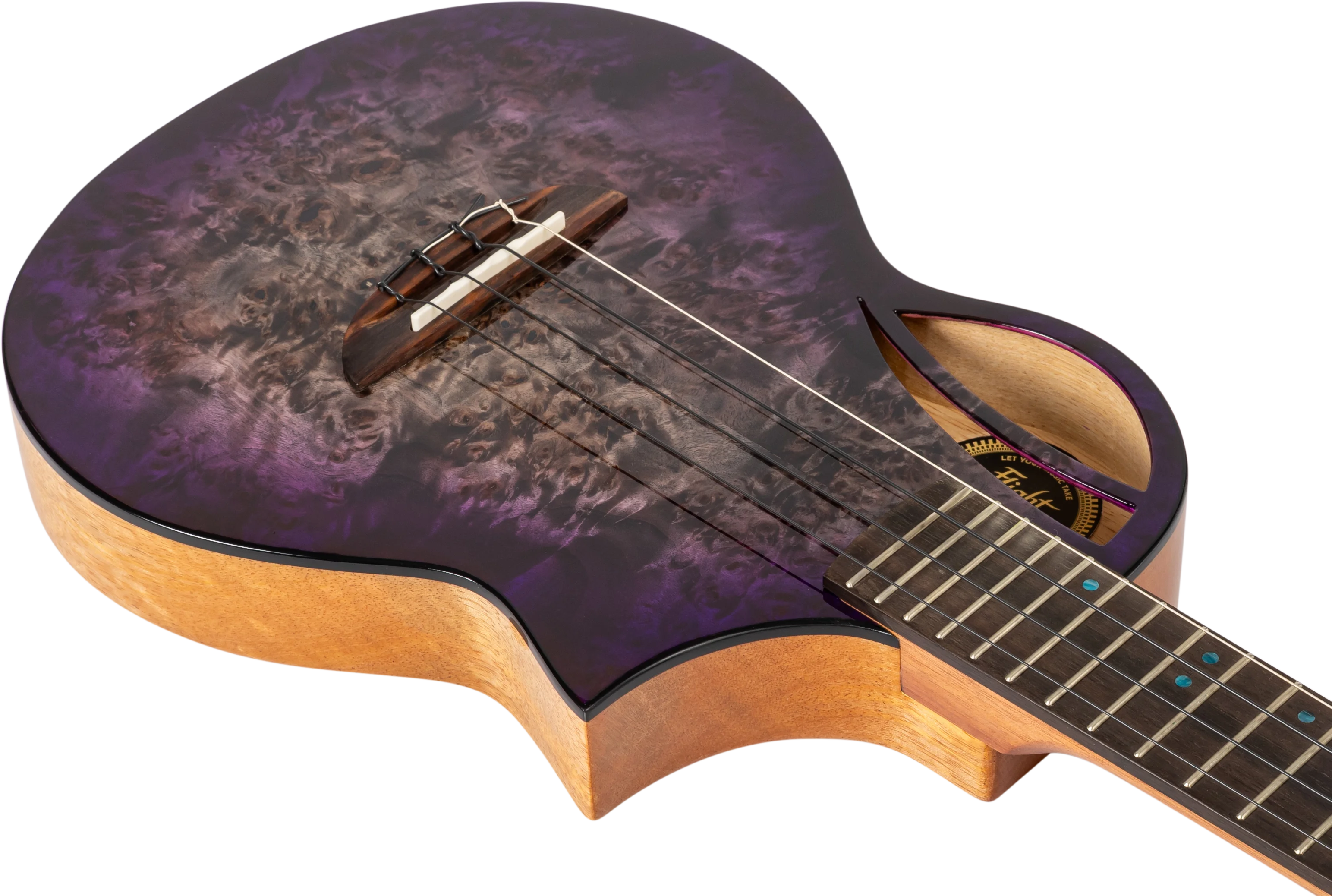 Aviator Galaxy Tenor Ukulele Galaxy Purple Burst CE